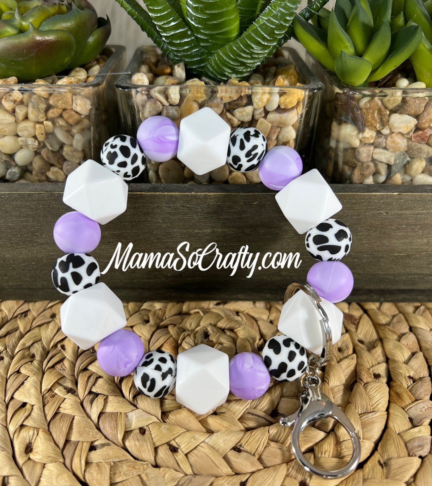 Marble Purple, White Hex, Cow Print