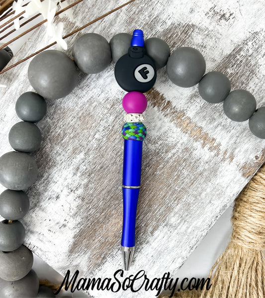 Refillable Beaded Pen