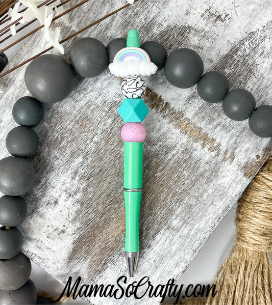 Refillable Beaded Pen