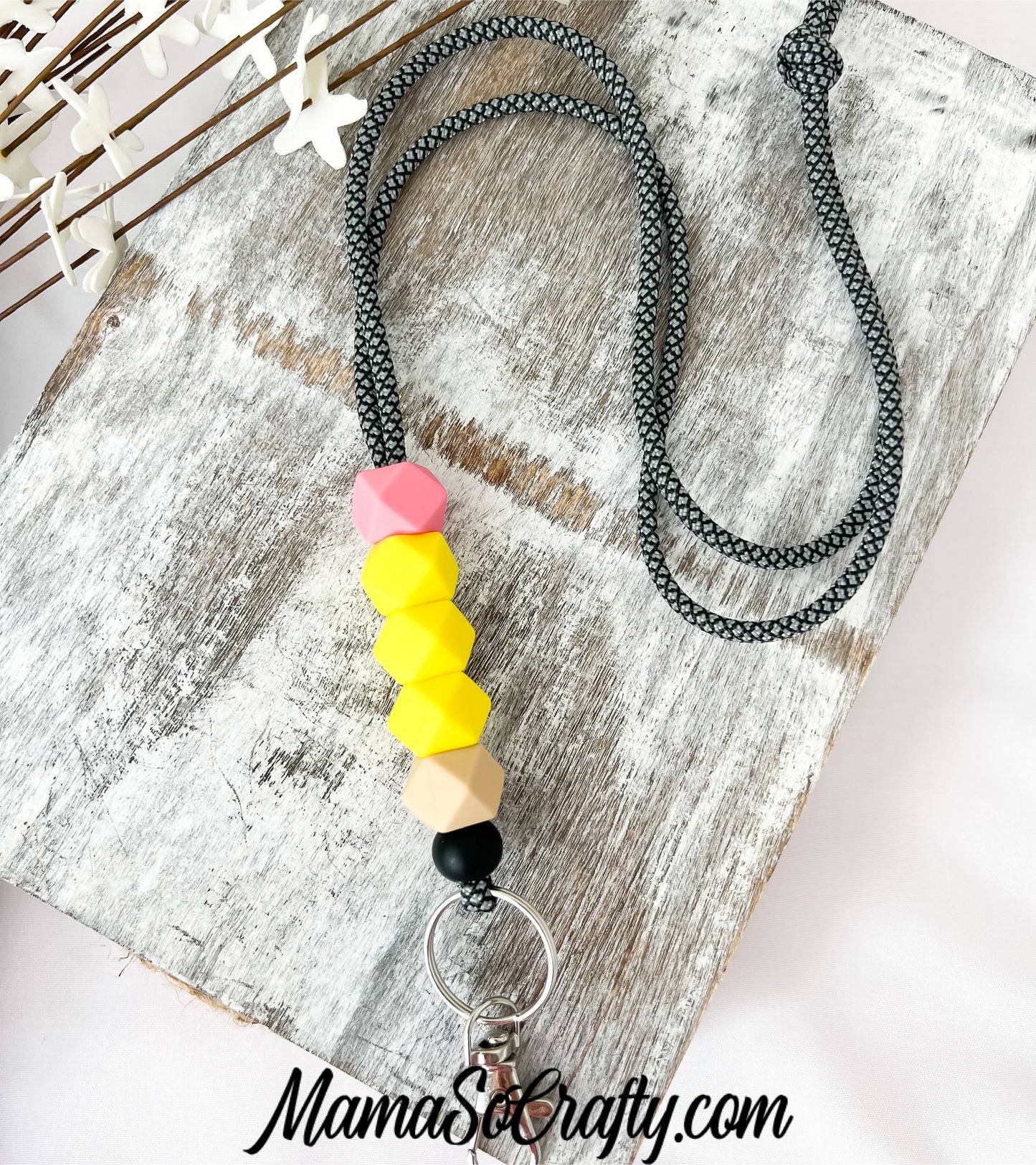 Teacher Pencil Lanyard (Paracord)