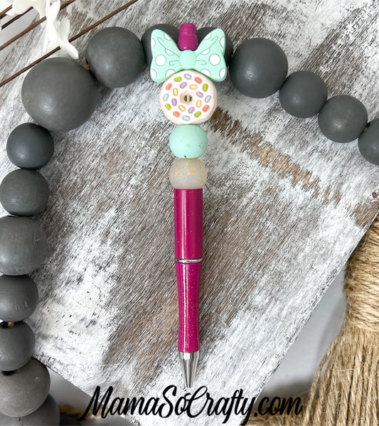 Refillable Beaded Pen