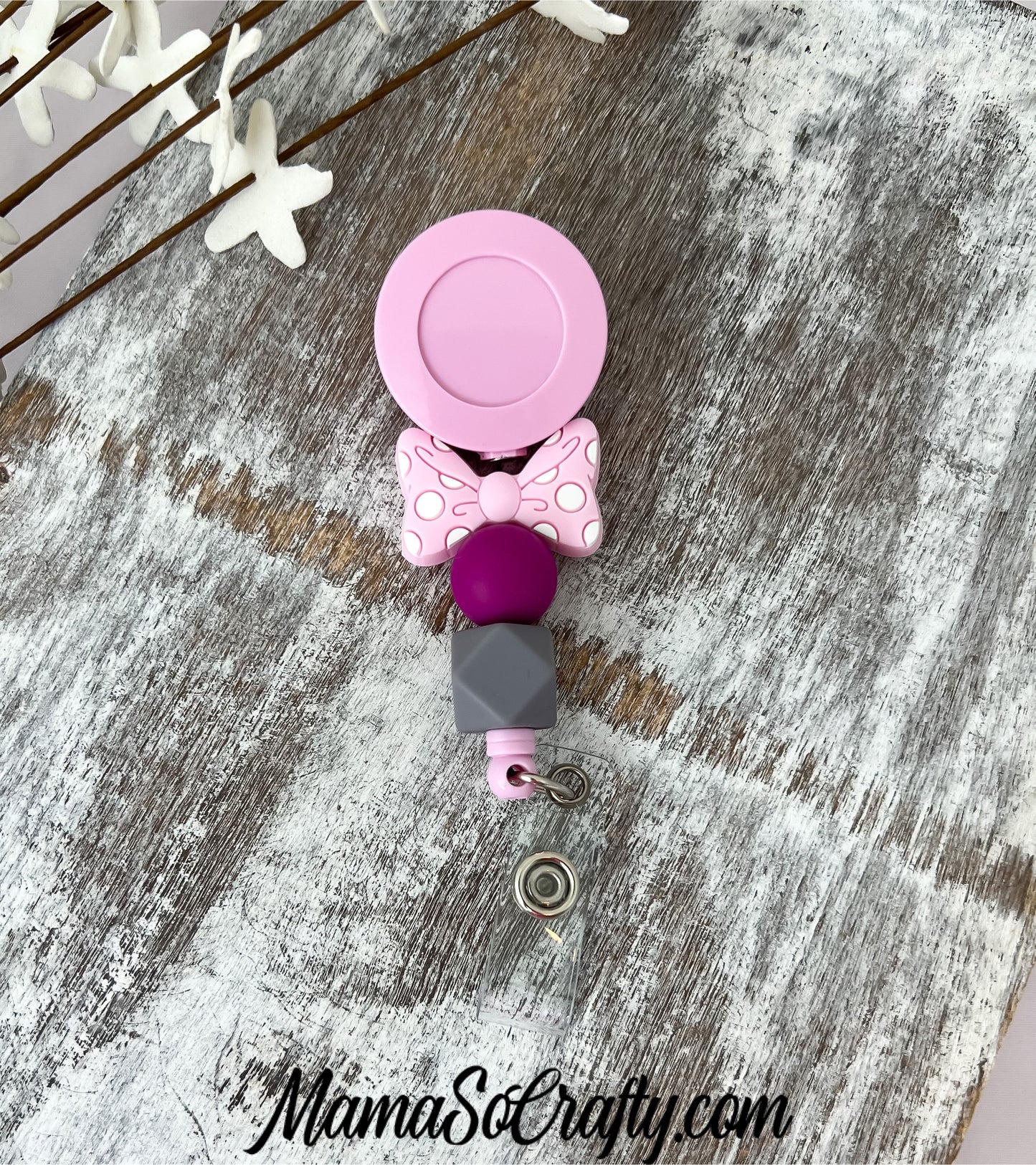 Bubblegum Bow Badge Reel