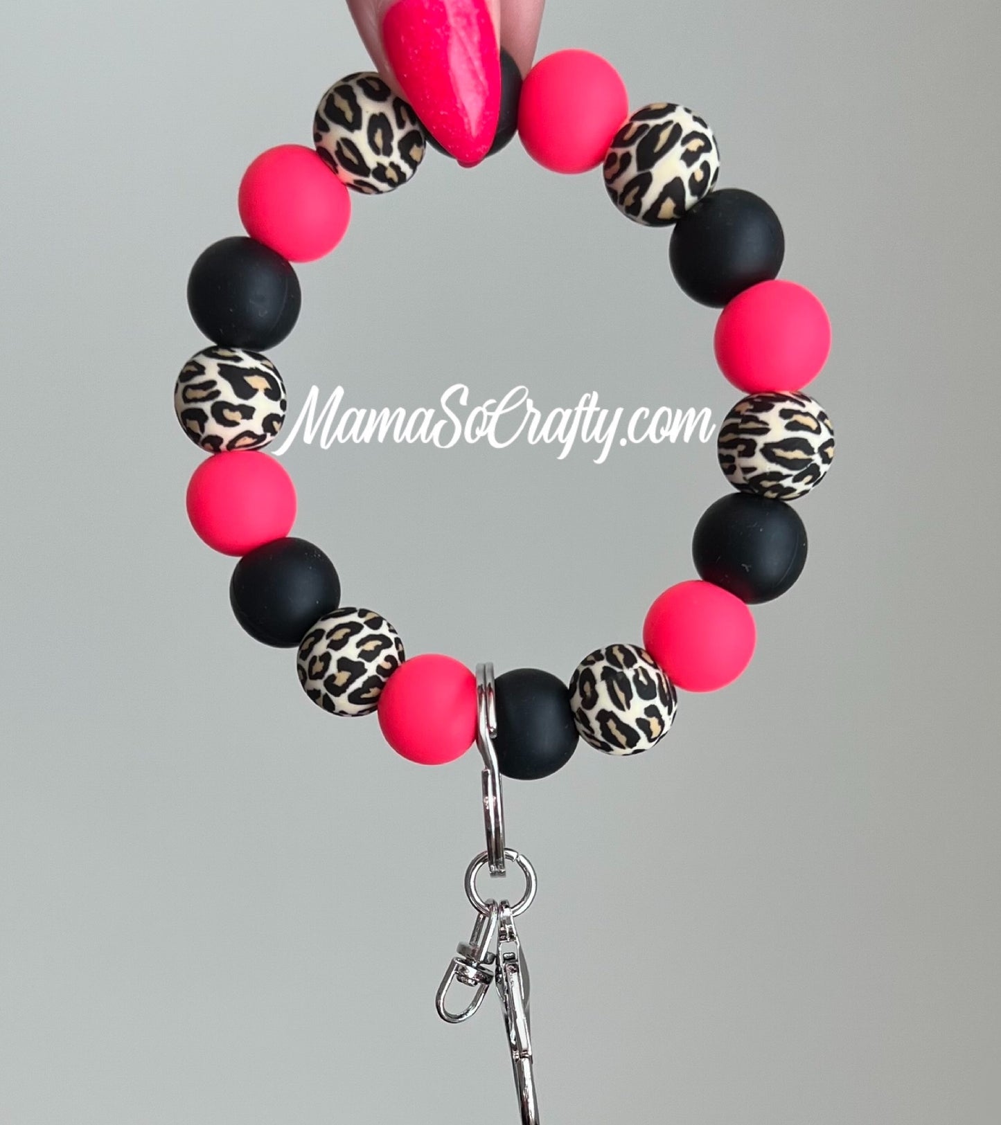 Shocking Pink, Black, Beige Leopard