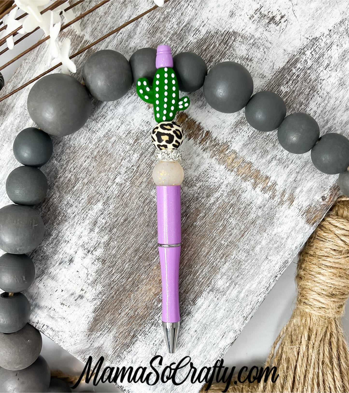 Refillable Beaded Pen