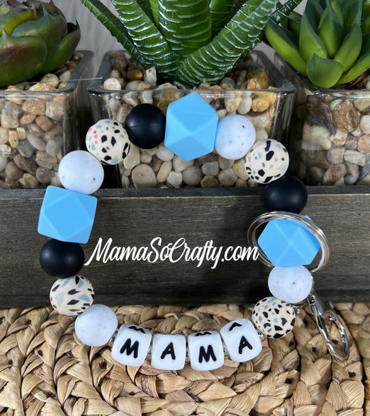 Black, Baby Blue Hex, White Speckled, Navajo Terrazzo + MAMA