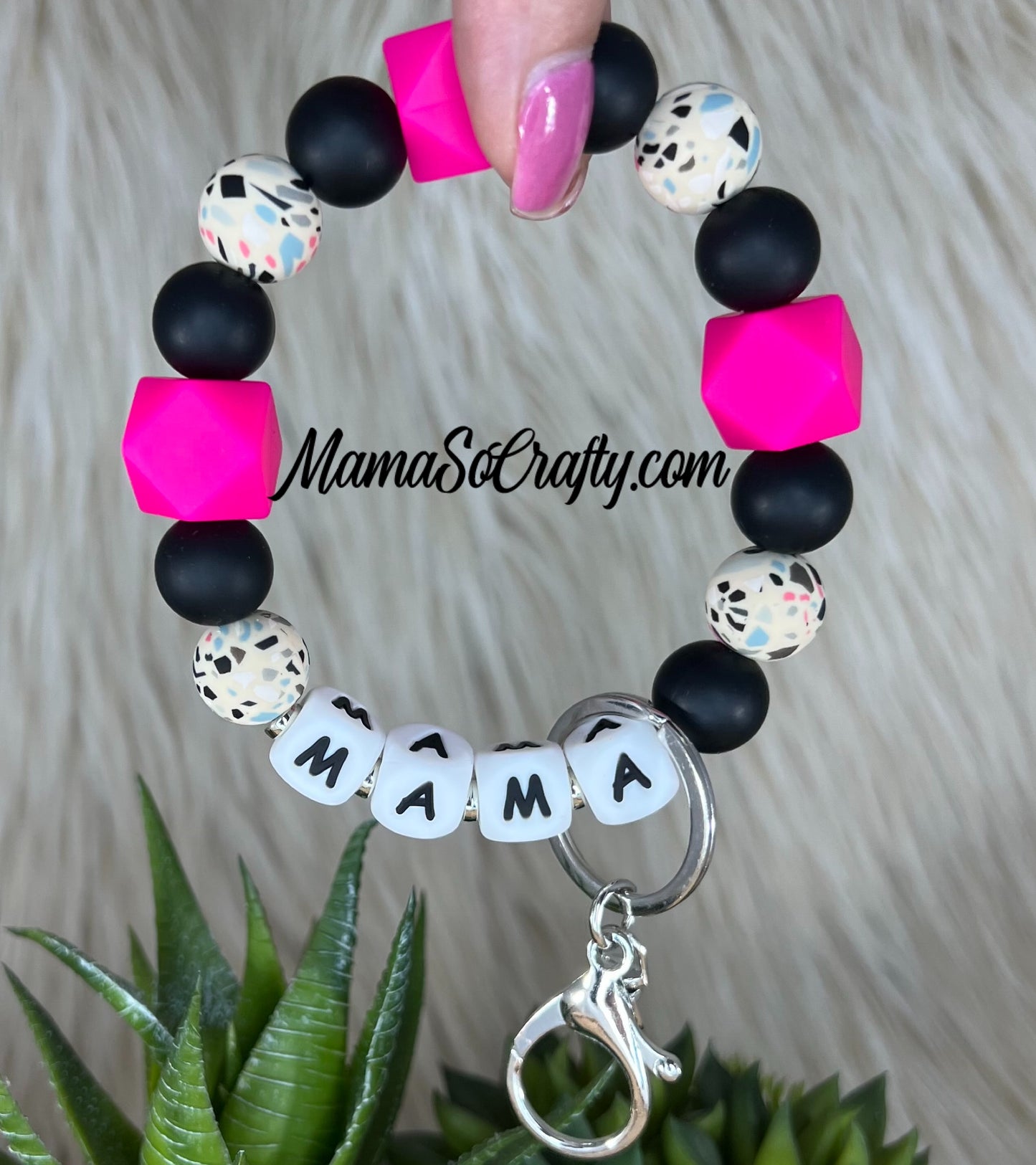 Black, Fuchsia Hex, Navajo Terrazzo + MAMA