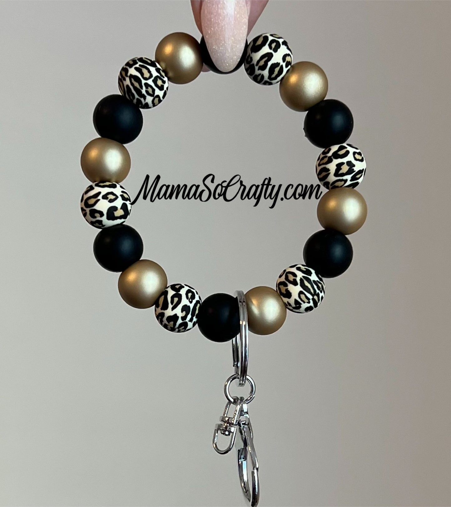 Metallic Gold, Black, Beige Leopard