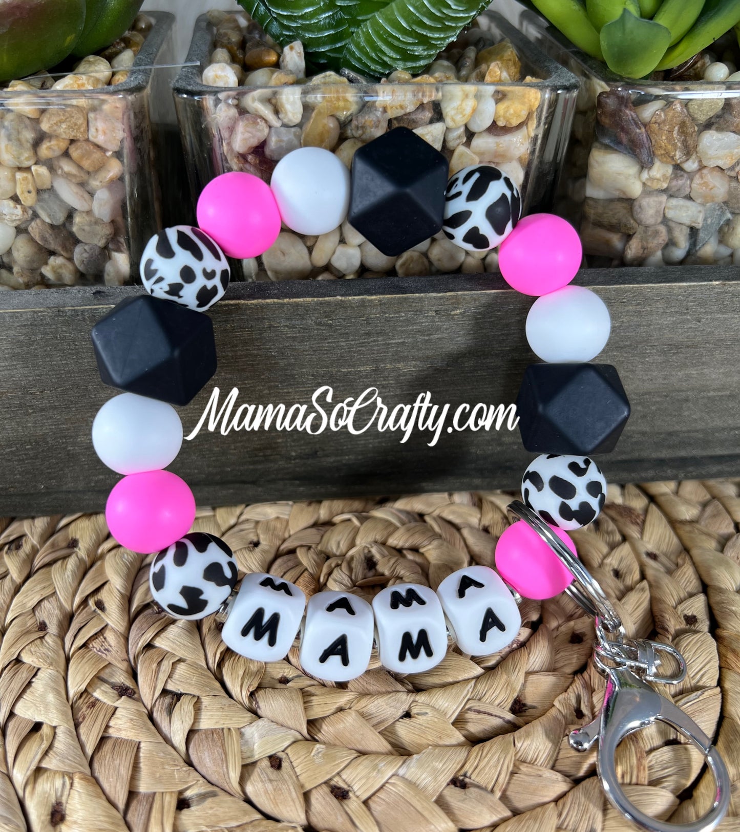 Bubblegum Pink, White, Black Hex, Cow Print + MAMA