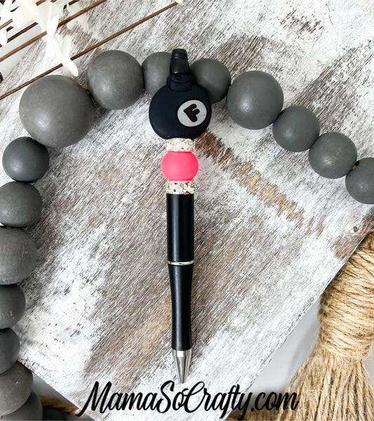 Refillable Beaded Pen