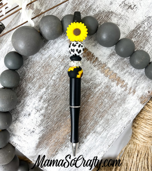 Refillable Beaded Pen