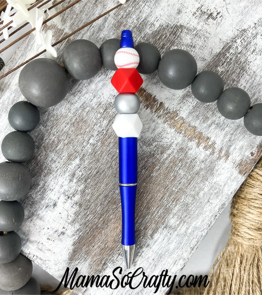 Refillable Beaded Pen