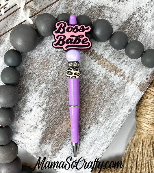 Refillable Beaded Pen